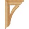Ekena Millwork Thorton Traditional Rough Sawn Bracket w/ Offset Brace, Western Red Cedar, 6"W x 16"D x 24"H BKT0604X16X24THR01RWR - alternate 2